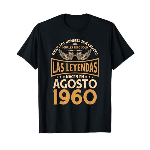 Cumpleaños Hombre Regalos Las Leyendas Agosto 1960 Camiseta