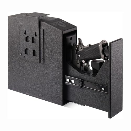 Caja Fuerte Biométrica para Mesita de Noche, Caja Fuerte Pequeña para Pistola, Caja Fuerte para Pistola, Caja Fuerte para Pared