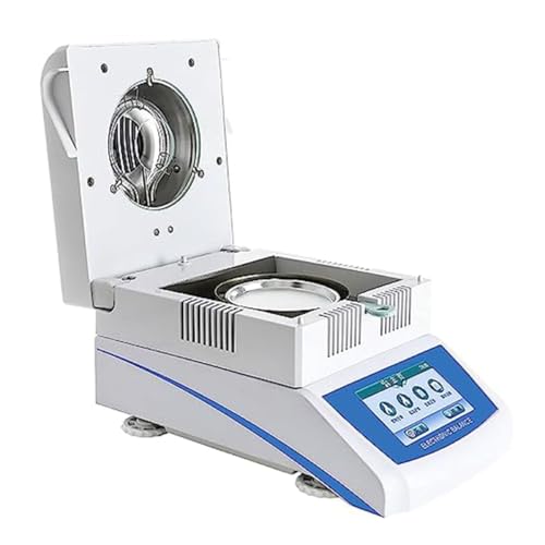 High Precision Digital Moisture Analyzer with Touch Screen - Lab &amp; Industrial Moisture Testing, Fast Results, Accurate Measurements, Easy to Use