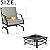 Grand patio Outdoor 5 Pieces Furniture Set, Rocking Chairs, 4 Motion Patio Chairs, and 32” Wood Burning Fire Pit Table, Gray
