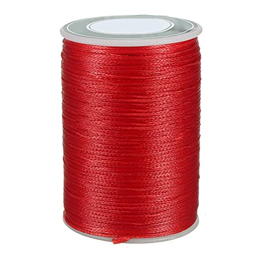 FUBESK Hilo de coser de cuero,Kit de hilo encerado,Hilo encerado 0.8mm/78M Cordón de poliéster para coser Stitch Pulsera de artesanía de cuero