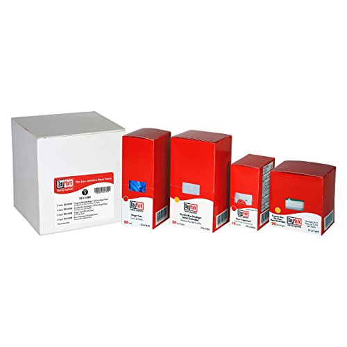 DayMark Safety Systems-I131990 Standard First Aid Kit Refill Package 3, Fingertip Blue Vinyl Bandages, Knuckle Blue Vinyl Bandages, Finger Cots and First Aid/Burn Cream