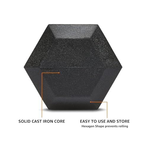 amazon basics Rubber Encased Hex Dumbbell (Image - 4)