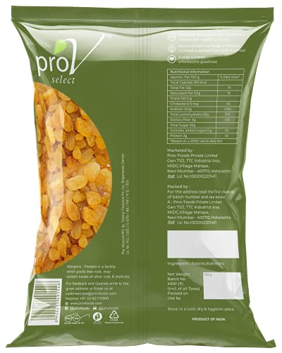 Image of proV 1Kg Sweet And Cunchy Combo: Almonds & Indian Raisins (500 Gm * 2), Dry Fruit