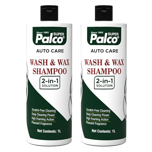 Image of PALCO Wash and Wax Car Shampoo 1L, pH Neutral Car Washing Shampoo (Pack-2)