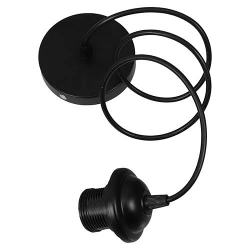 DECHOUS 復古属製電球ソケット付きミニペンダントライトコード ブラック 吊り下げ式省スペースデザイン 簡単取り付け対応 キッチンダイニ