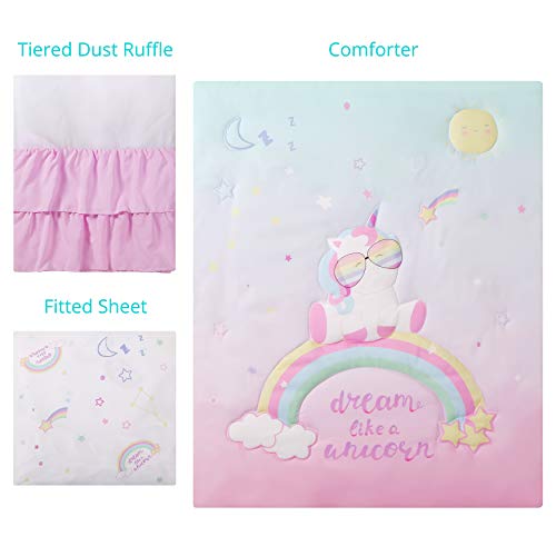 unicorn baby crib set