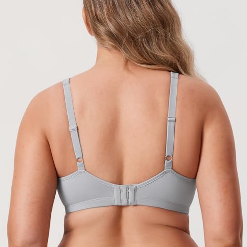 Image of DELIMIRA Women's Minimizer Plus Size Underwire Bras | Smooth, Full Coverage, Seamless, Tshirt Bra