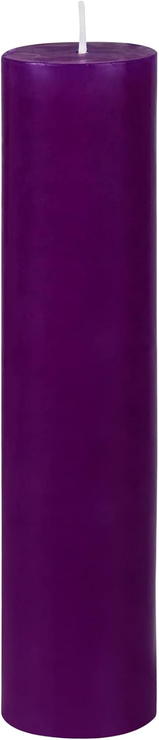 2 x 9 Purple Pillar Candle