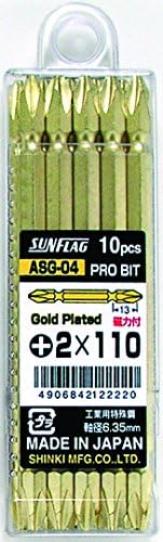 Sunflag for business purpose gold bit double head 10 pair # 2 × 65 ASG-03