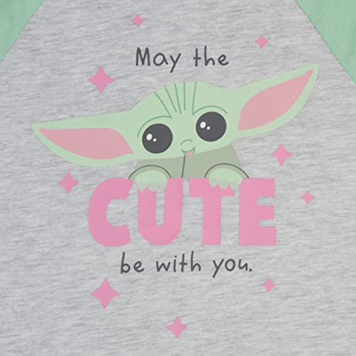 Star Wars Mandalorian Girls Long Sleeve T-Shirt - Baby Yoda May The Cute Be with You3
