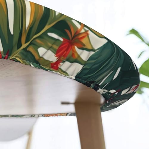 Nappe de table ronde tropicale élastique imperméable Ø 101-127 cm - 8