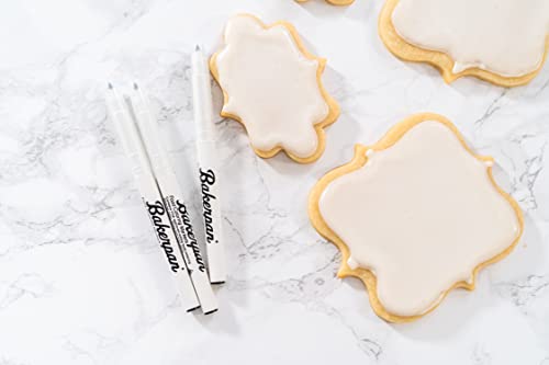 Bakerpan Black Edible Markers for Cookie Decorating, Fine Tip, 3 Pack - image 4