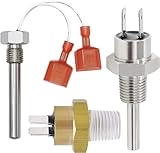 Romalon 42002-0024S Stack Flue Sensor 42001-0063S High Limit Switch 42001-0053S Heater Thermistor Replacement Fit for Pentair Pool and Spa Electrical System Heaters