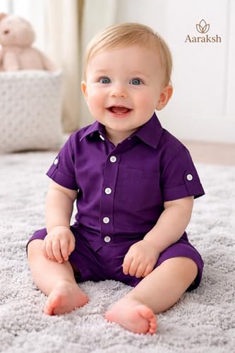 Image of Boys Shirt & Shorts Co-ord Set Kids Regular Wear Clothes Outfit