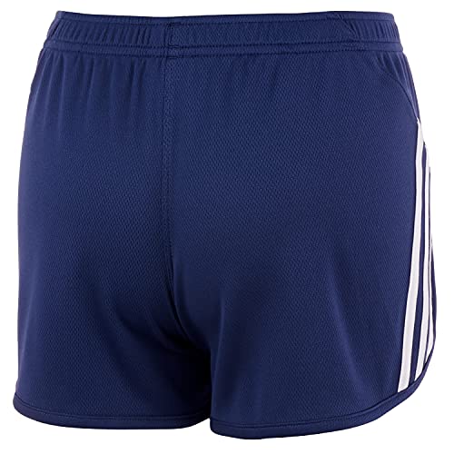 Adidas Girls' Stripe Mesh Shorts, Tech Indigo, Large #TOP1