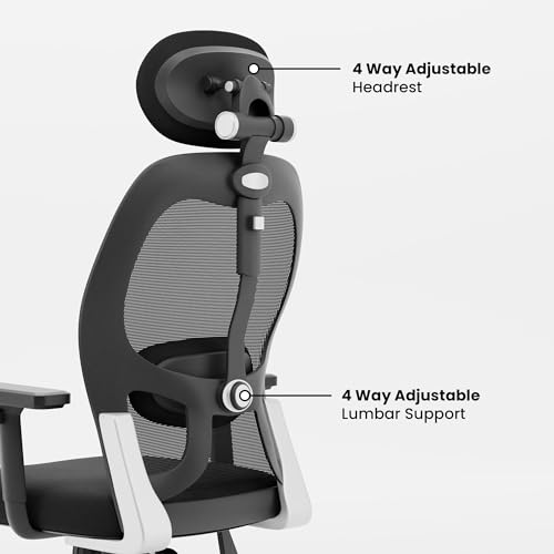 Green Soul New York Superb Office Chair, High Back Mesh Ergonomic Home Office Desk Chair with 2D Adjustable Armrests & Lumbar Support, Knee-Tilt... - Image 4