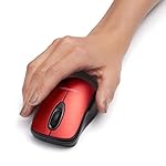Amazon Basics 2.4 GHz Optical Wireless Mouse for Laptop and Computer, USB Nano Receiver, Red - Image 5