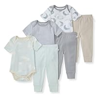 Burt's Bees Baby Unisex Baby Bodysuit & Pant Set, 100% Organic Cotton