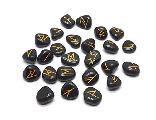 Dharohar Handicrafts Witchcraft Crystals Viking Rune Hand Casting Kit Chakra Healing River Stones Reiki Crystals Gemstones Crystals Occult Decor Pagan Decor Wiccan Jewelry Rune Set