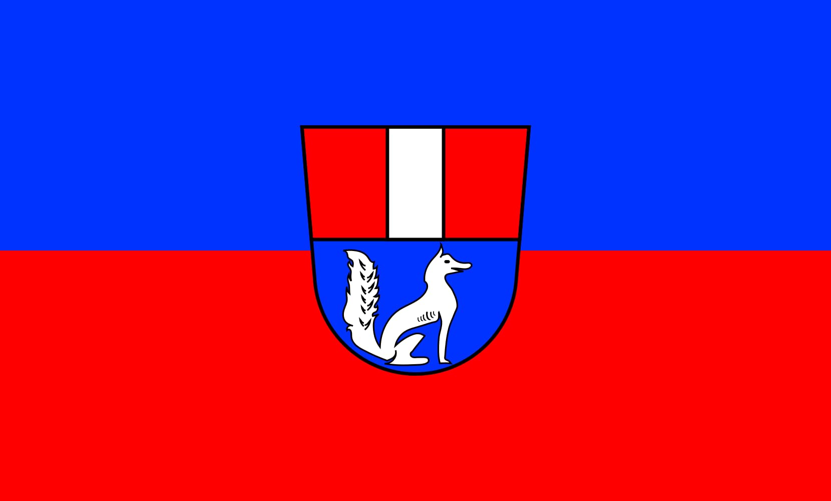 Drapeau Taufkirchen 1.35m² pour pavillonner les cérémonies officielles