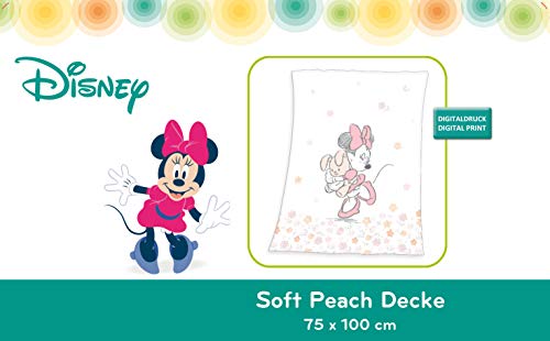 Herding DISNEY MINNIE MOUSE baby-fleece deken, 75 x 100 cm, polyester, wit - Image 5