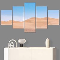 SIGNWIN 5 Panel Canvas Wall Art Modern Art Contemporary Landscape Multicolor Photography Relax/Calm Sky for Home Decorations Ready to Hang - 60