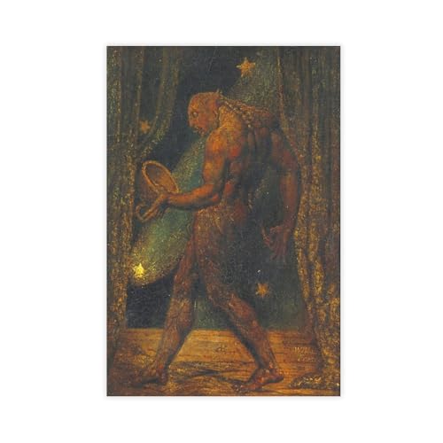 Fantôme d'une puce de William Blake, œuvre sur toile pour habiller un mur nu