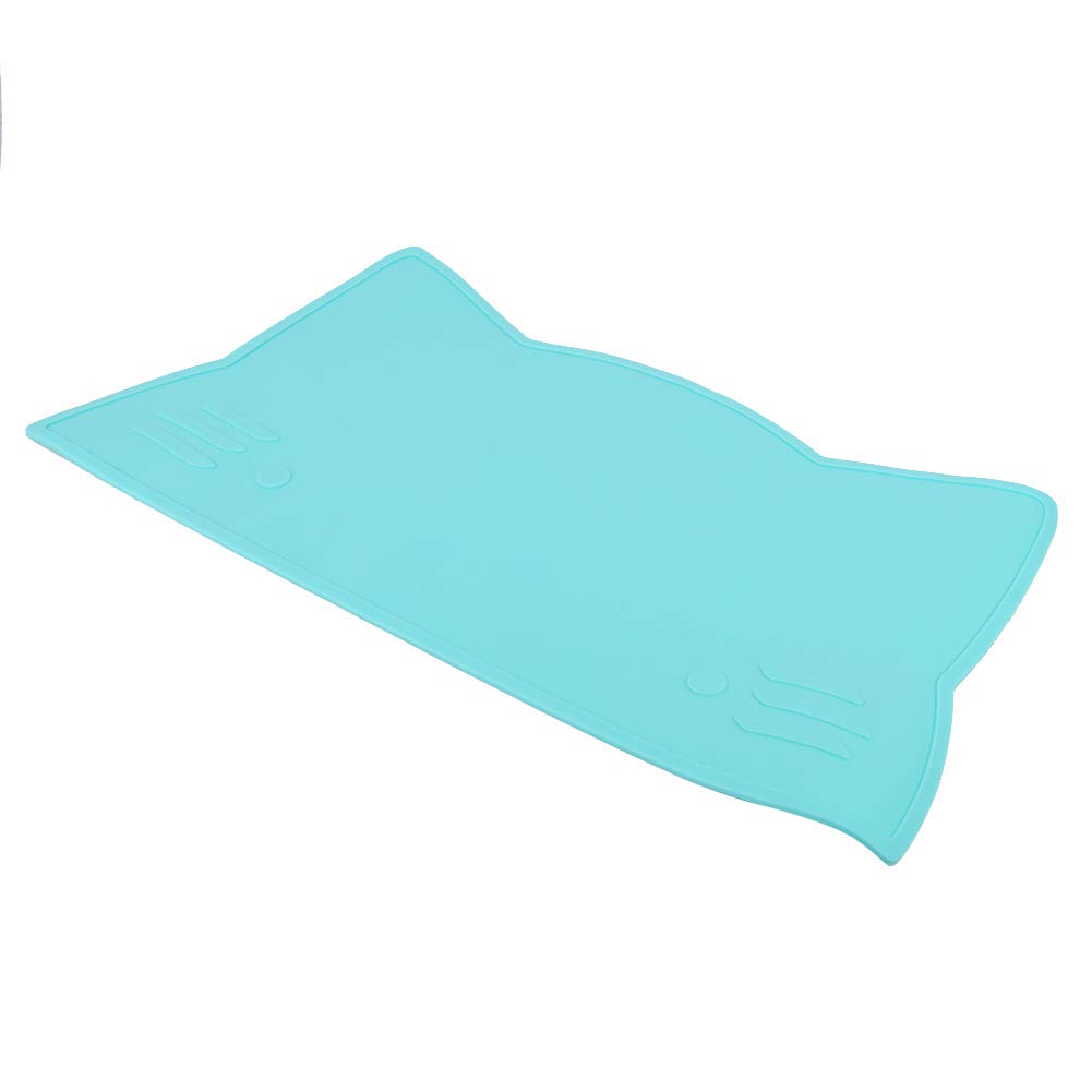 Suction Placemats for Kids Baby, Placemat Silicone Table Mat NonSlip Heat Baby, Insulation Toddlers Non Slip Travel and High Chairs (Mint Green)