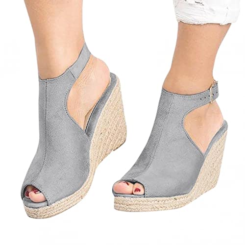 Sandals Women Heels, Sandals Women Heels Comfortable, Sandals Women Heels Platform, Womenâ€™s Pointed Toe Pumps Ankle Strap Buckle Chunky Block Heel Dress Sandals -s11 Grey