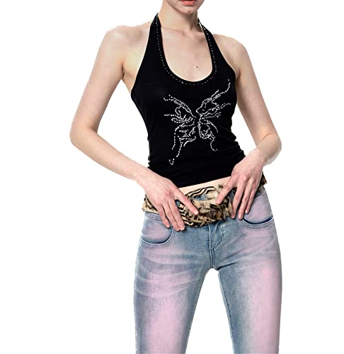 FURINFASHION GO-54 Woman’s Leopard Print Belt With Furry Rex Rabbit Fur Long Adjustable Fuzzy Leather Waist Belts2