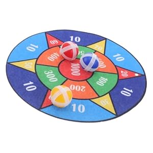 MOLUCKFU Klebrige Dartscheibe mit Bällen