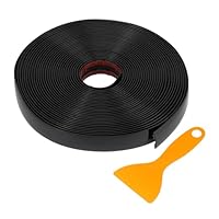 TUCKBOLD Auto LKW Fenster Zierleiste Streifen 22mm Breite 10m Selbstklebend Kratzfest | Universaler Stoßfänger Tür Karosserie Seiten Dekor Aufkleber Glanz Schwarz.