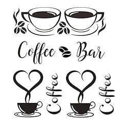Widely of Use: the coffee wall decor sticker can make your room lively, beautiful and interesting. They are the perfect decorations for coffee shops, restaurants and kitchens. They can be pasted on windows, doors, cabinets, refrigerators and walls. W...