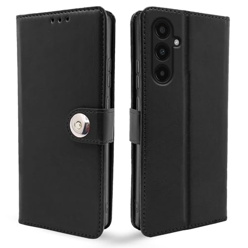 Pikkme Samsung Galaxy A35 5G Flip Cover Leather Finish | Inside TPU with Card Pockets | Wallet Stand and Shock Proof | Complete Protection Button Flip Case (Black) (B0D2Y1G33N) Amazon Price History, Amazon Price Tracker