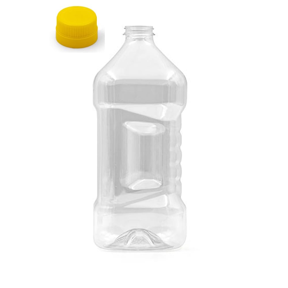 Generico 100 Pz CONTENITORE PET 2 Lt BOCCIONE DAMIGIANA TAPPO A PRESSIONE PER VINO OLIO
