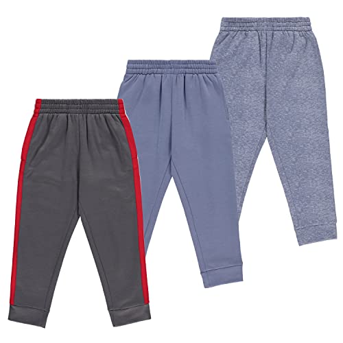 BCOOL 3 Pack Boys Jogger Pants Soft Sweatpants for School, Sports, and Outdoor Activities