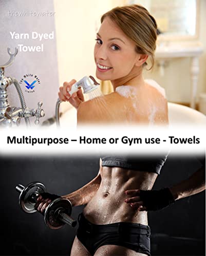 TheWhiteWater – 100% Natural Cotton HAND TOWEL (Teal – 50 x 85 cm) – 6 Threads Combed Stripe – Royal Victorian Flossy Stripe Salon Design – 550 GSM – Gym or Home use (1 x Hand Towel, Teal) - Cosy Home Interiors TheWhiteWater – 100% Natural Cotton HAND TOWEL (Teal – 50 x 85 cm) – 6 Threads Combed Stripe – Royal Victorian Flossy Stripe Salon Design – 550 GSM – Gym or Home use (1 x Hand Towel, Teal) - Image 6