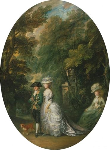 Tableaux sur toile Gainsborough pour un salon élégant et moderne 60x90cm