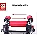 Walking Frames for Disabled Standing Walking Frame 6 Wheels, Adjustable Height Lower Limb Trainer Prevent Rollover Supports 200 Lbs (Color : Red, Size : Men)