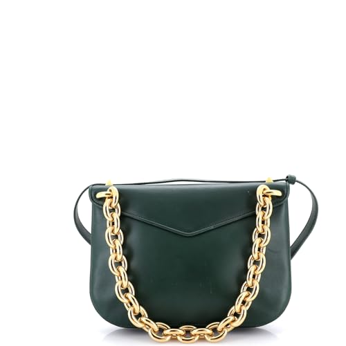 Pre-Loved Mount Shoulder Bag Leather Medium, Green3