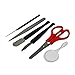BoliOptics Basic Beginners Dissection Tool Kit Anatomy Biology Lab (Needle, Forceps, Spatula, Scalpel, Scissors, Magnifier) MA12101101