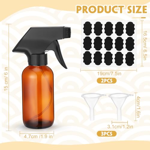 Fumete 20 botellas de vidrio 4 oz con atomizador miniatura 2