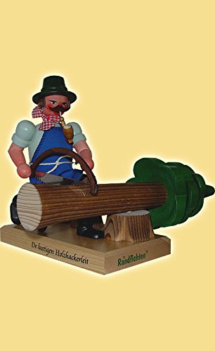 Bonhomme fumeur en bois Seiffen 23cm anti odeur maison pirate
