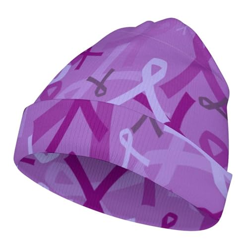 Epilepsy Awareness Day 2023 Kids Beanie Hat for for Girls Boys Children Cap Winter Knitted Chemo Cancer Headwear Accessories Gifts Decoration Black