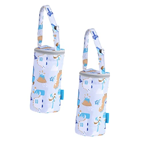 Borsa Termica Per Il Trasporto Di Bottiglie Per Scaldabiberon 2 Pezzi grigio