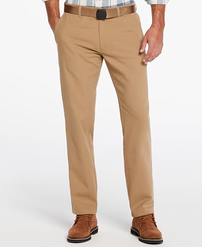Savane Men's Straight-fit 100% Cotton, Flat Front Chino, Comfortable Stretch, Work, Dress Casual Pants2