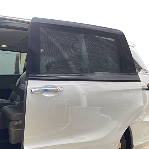 Image of 2 Packs Mesh Car Window Screen for MPV Sliding Door,Single Layer Sunshade for Large Square Car Truck Windows