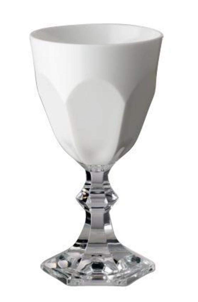 Mario Luca Giusti Dolce Vita White Acrylic Wine Goblet