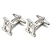 Manchetknopen, Letters H voor Mannen met Doos Goud/Zilver Kleur Metalen Bruiloft Shirt Manchetknopen, smoking Shirt Knoppen (Goud) (Zilver)